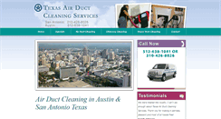 Desktop Screenshot of airductcleaningtex.com
